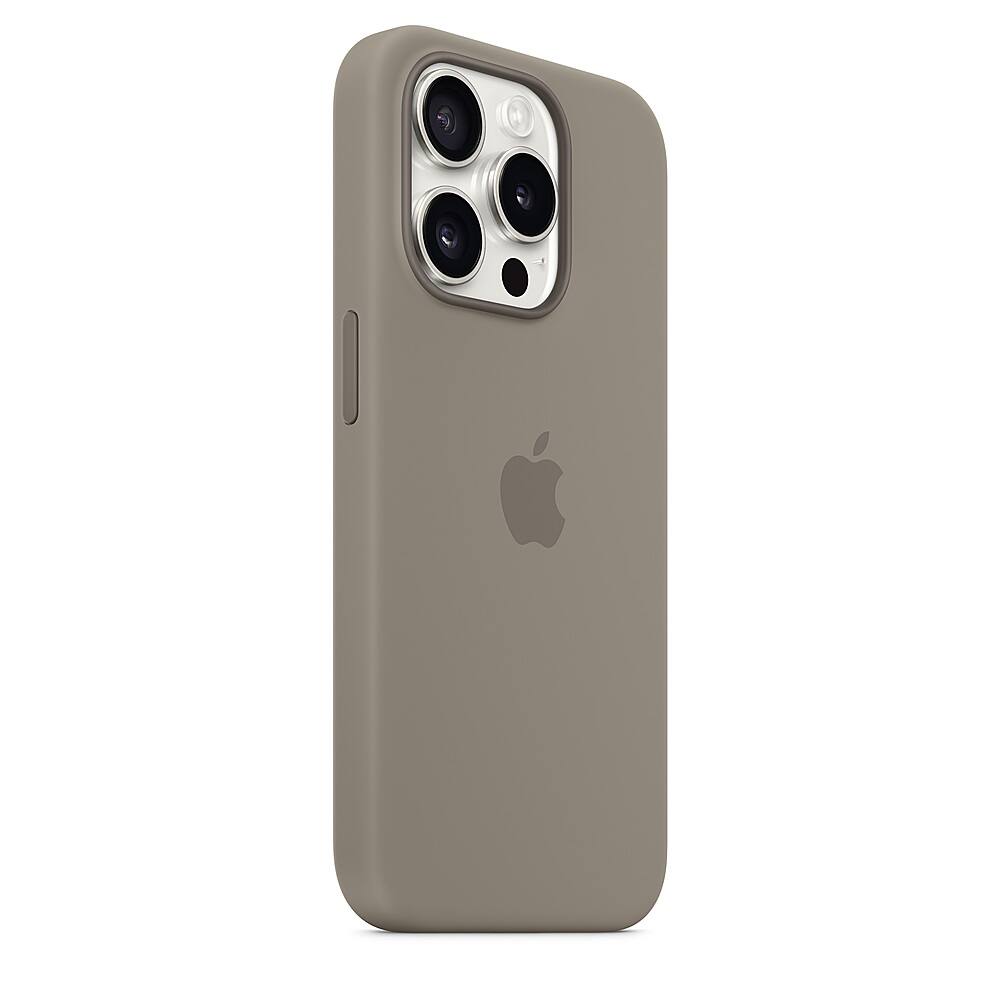 Alt View 1. Apple - iPhone 15 Pro Silicone Case with MagSafe - Clay.