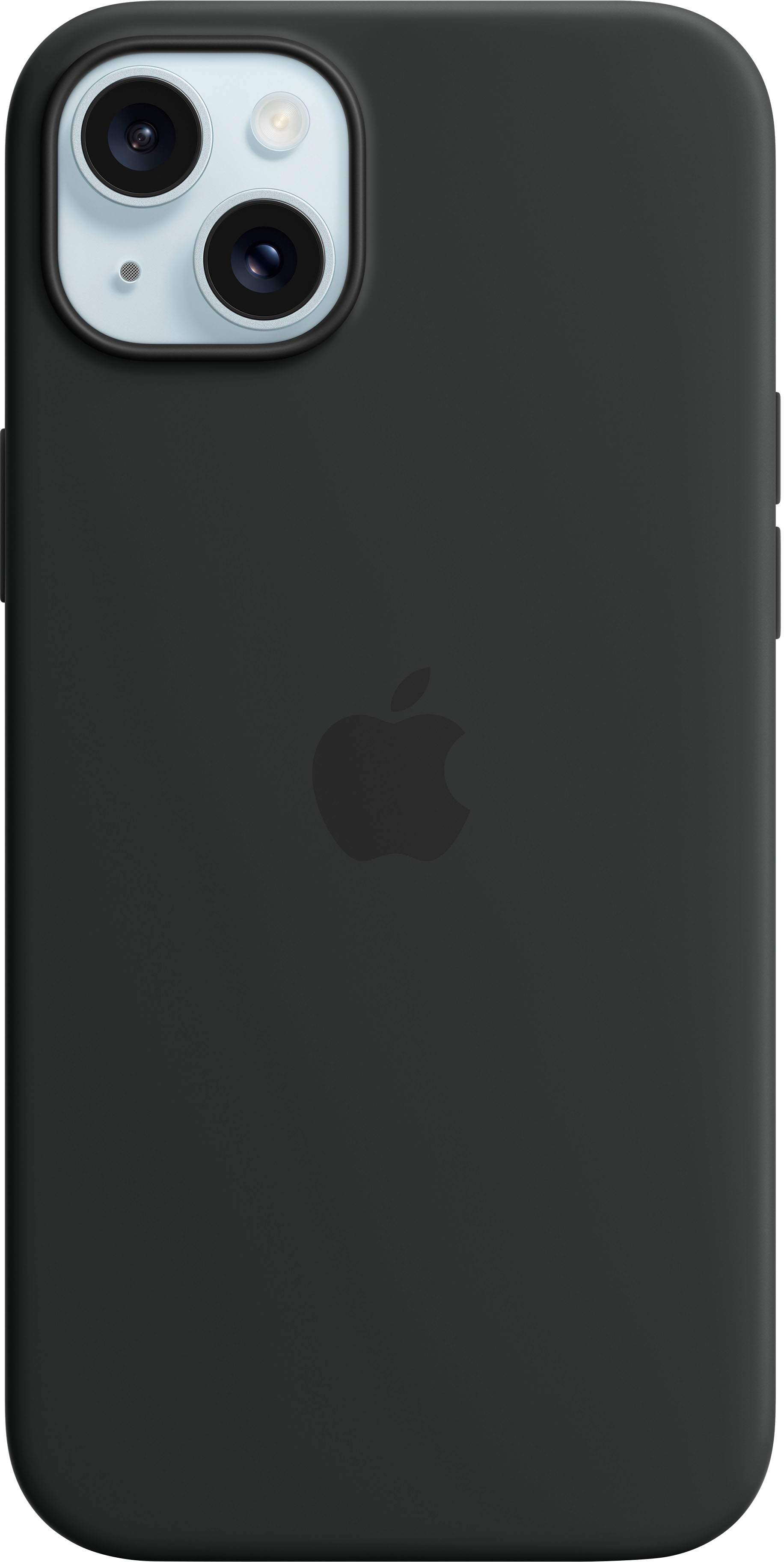 Apple - iPhone 15 Plus Silicone Case with MagSafe - Black