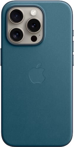 Apple iPhone 15 Pro FineWoven Case with MagSafe Pacific Blue Apple iPhone 15 Pro FineWoven Case with MagSafe Pacific Blue