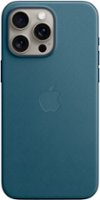 Apple - iPhone 15 Pro Max FineWoven Case with MagSafe - Pacific Blue - Front_Zoom