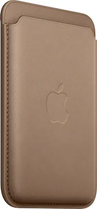 Angle. Apple - iPhone FineWoven Wallet with MagSafe - Taupe.