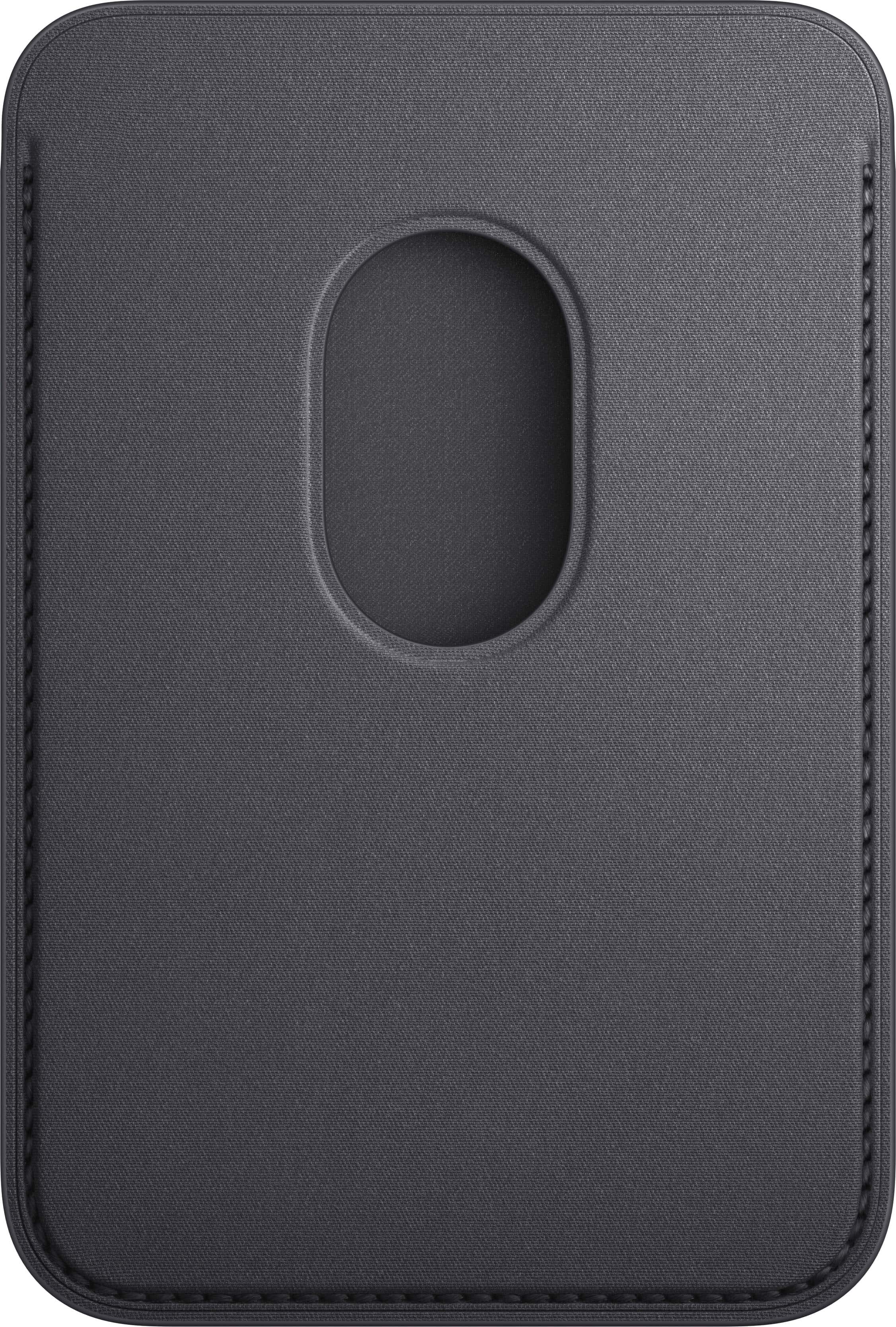 Angle. Apple - iPhone FineWoven Wallet with MagSafe - Black.