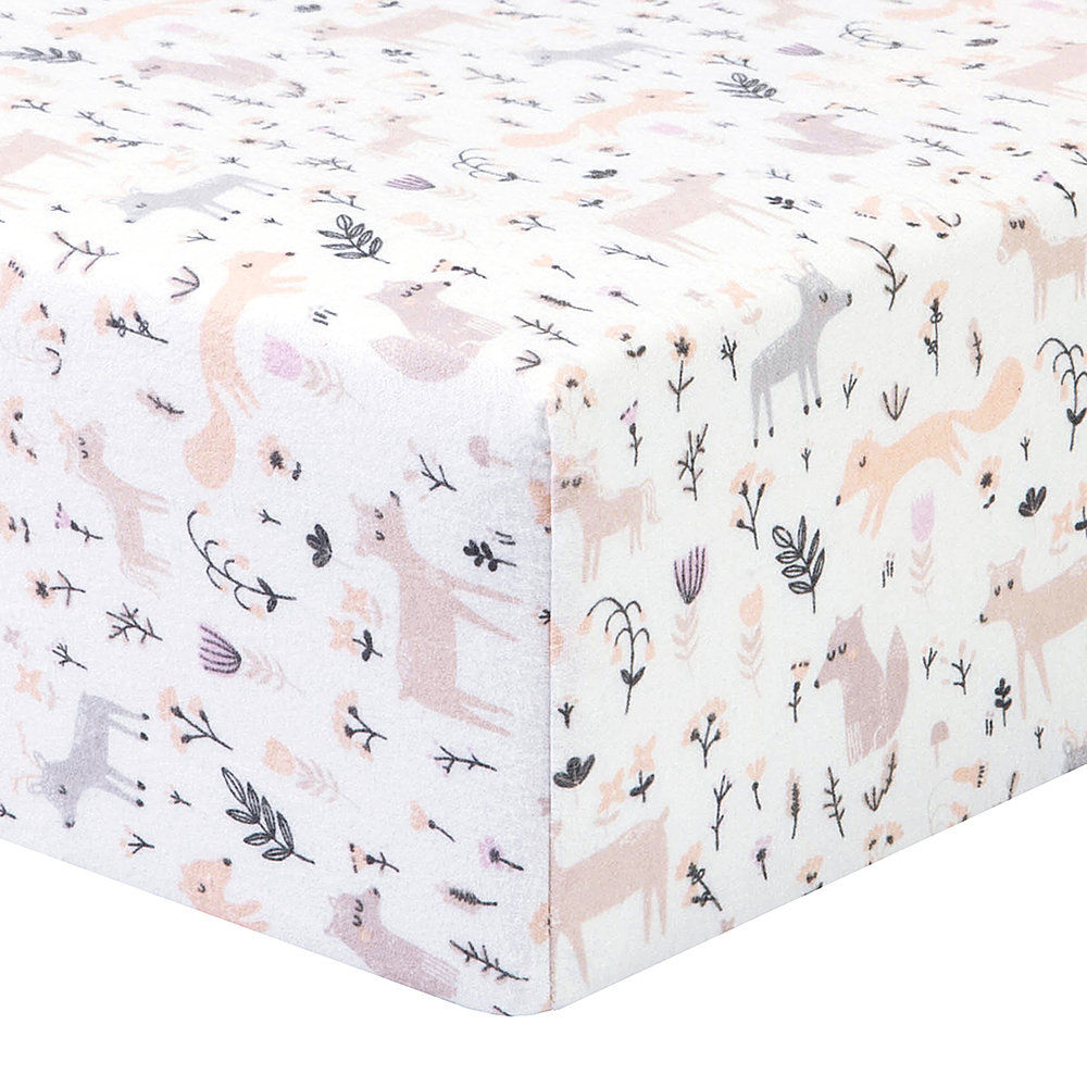 Best Buy: Trend Lab Flannel Fitted Crib Sheet Mystical Forest 103767