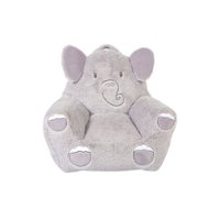 Toddler Plush Elephant Character Chair by Cuddo Buddies - Gray - Front_Zoom