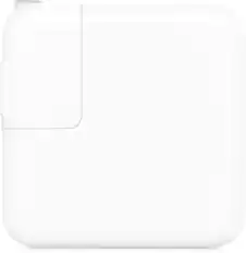 Front. Apple - 30W USB-C Power Adapter - White.