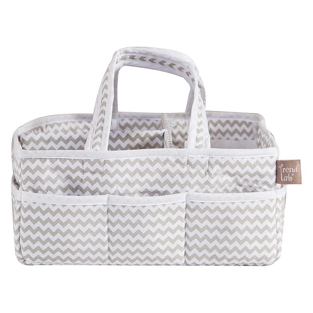 Best Buy: Trend Lab Dove Gray Chevron Storage Caddy 100906