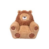 Toddler Plush Lion Character Chair by Cuddo Buddies - Orange - Front_Zoom