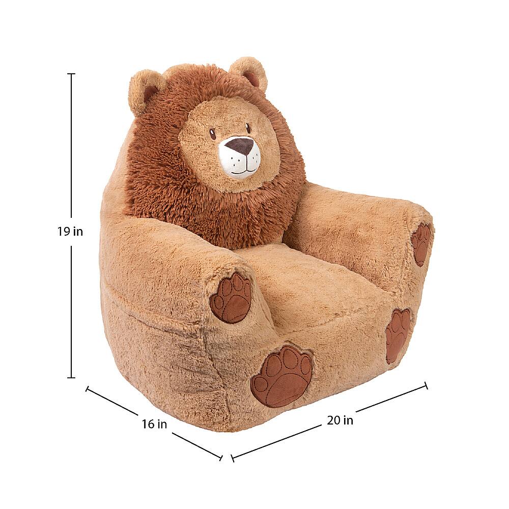 Best Buy Toddler Plush Lion Character Chair by Cuddo Buddies Orange 103749