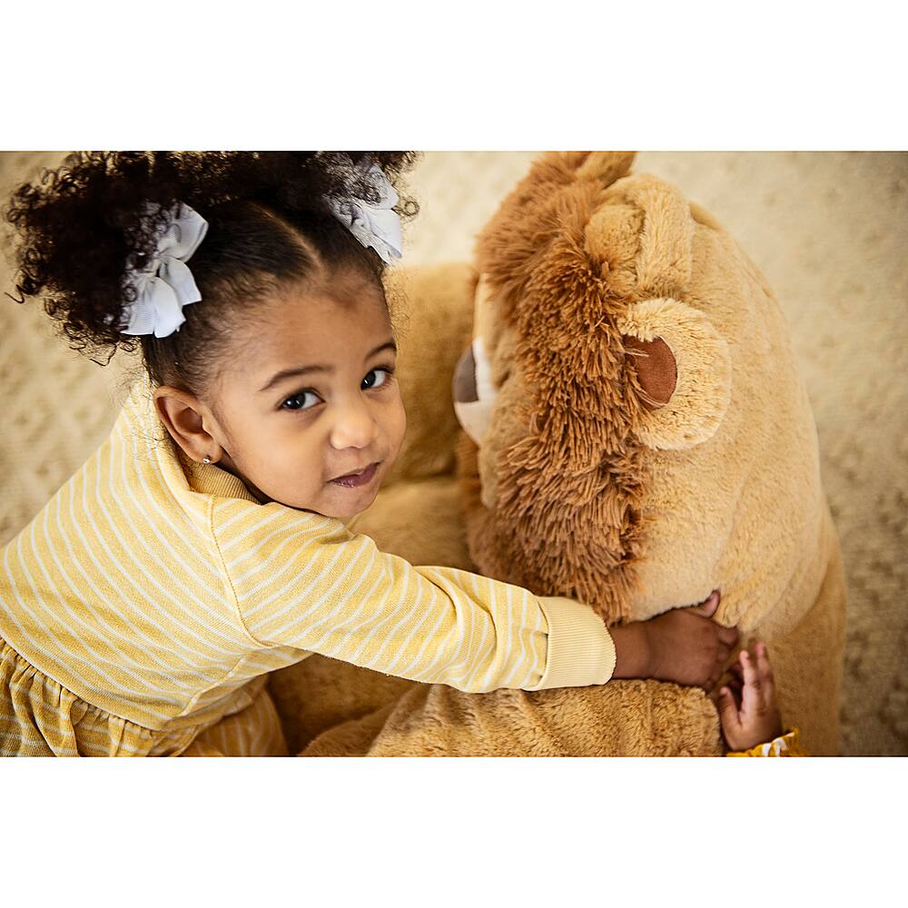 Best Buy Toddler Plush Lion Character Chair by Cuddo Buddies Orange 103749