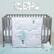 Alt View 11. Sammy & Lou - 4pc Crib Bedding Set - Starry Dreams.