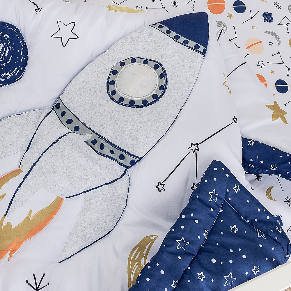 Best Buy Sammy & Lou 4pc Crib Bedding Set Cosmic Rocket 55478