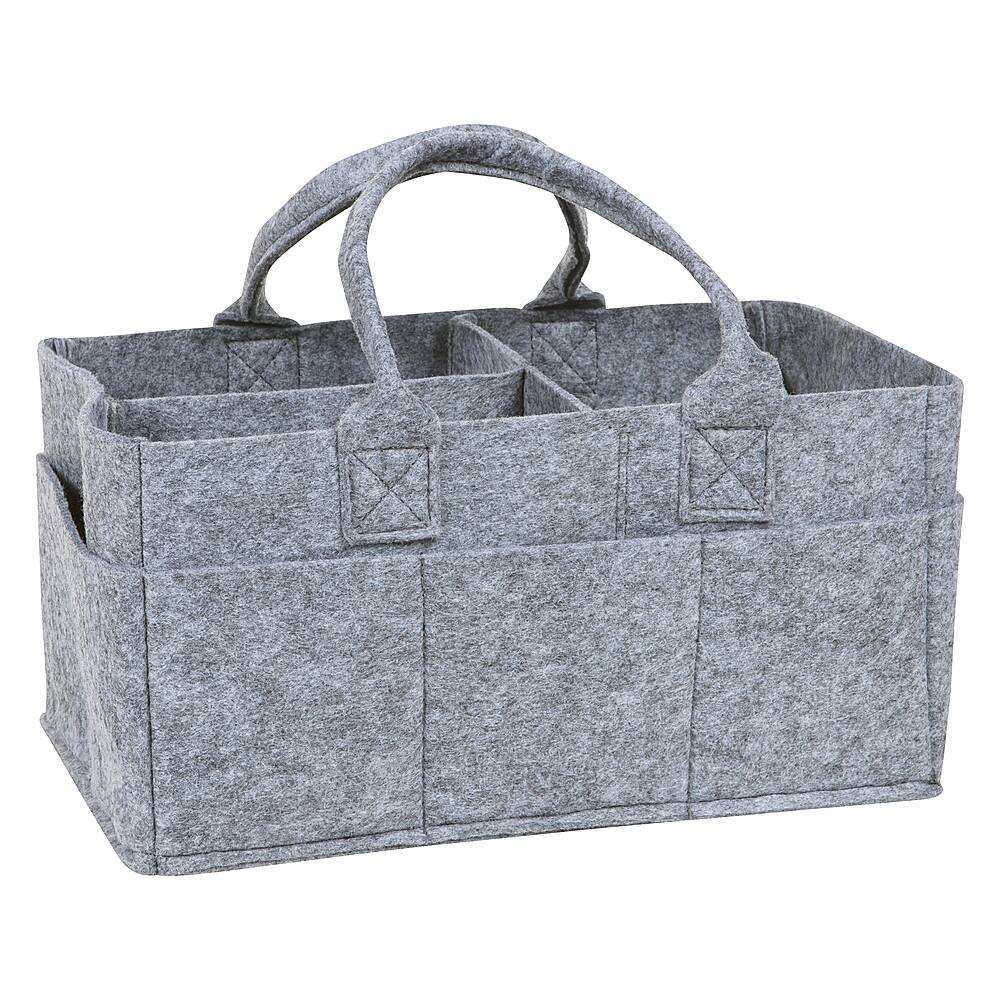 Front. Sammy & Lou - Light Gray Felt Storage Caddy by Sammy & Lou.