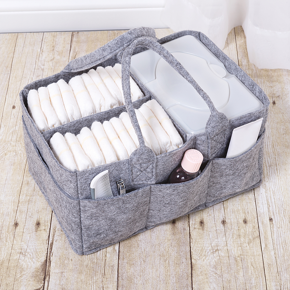 Best Buy: Light Gray Felt Storage Caddy by Sammy & Lou 103122