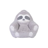 Toddler Plush Sloth Character Chair by Cuddo Buddies - Gray - Front_Zoom