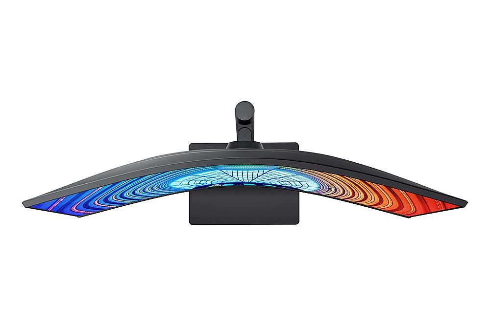 Alt View 18. Samsung - ViewFinity S65UA 34" LED Curved Ultra-WQHD FreeSync Monitor with HDR10 (USB Type-C, HDMI, DisplayPort, LAN, USB) - Black.