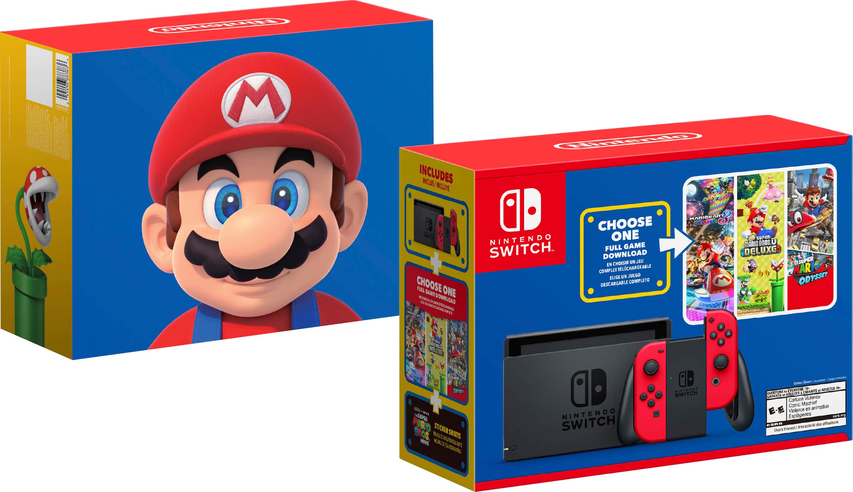 Geek Squad Certified Refurbished Switch Mario Choose One Bundle - Nintendo Switch - Front_Zoom