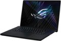 Left. ASUS - ROG Zephyrus M16 16" 240Hz Gaming Laptop QHD - Intel 13th Gen Core i9 with 16GB Memory-NVIDIA GeForce RTX 4070-1TB SSD - Off Black.