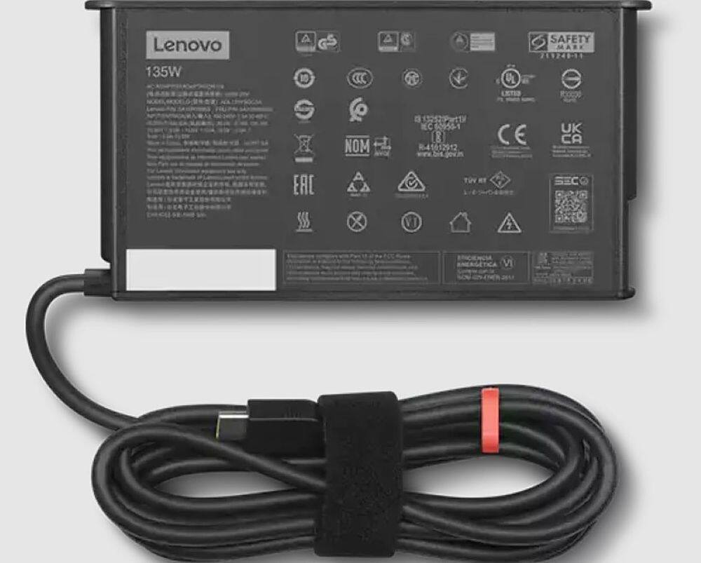 Alt View 1. Lenovo - ThinkPad 135W 1m USB Type C-to-AC for ThinkPad devices - Black.
