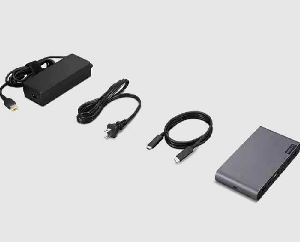 Alt View 15. Lenovo - USB-C Universal Business Docking Station - Storm Gray.
