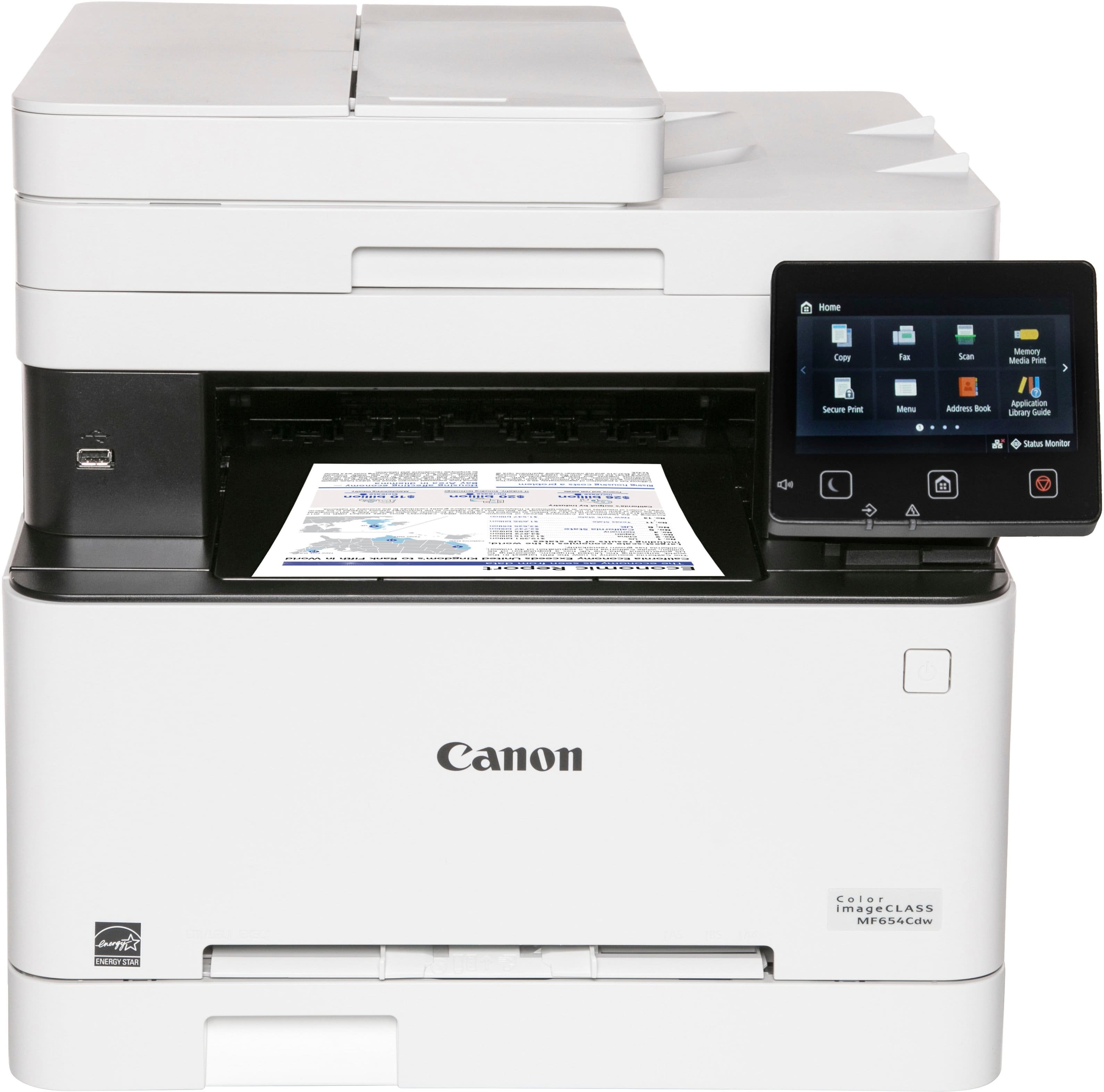 Alt View 1. Canon - imageCLASS MF654Cdw Wireless Color All-In-One Laser Printer - White.