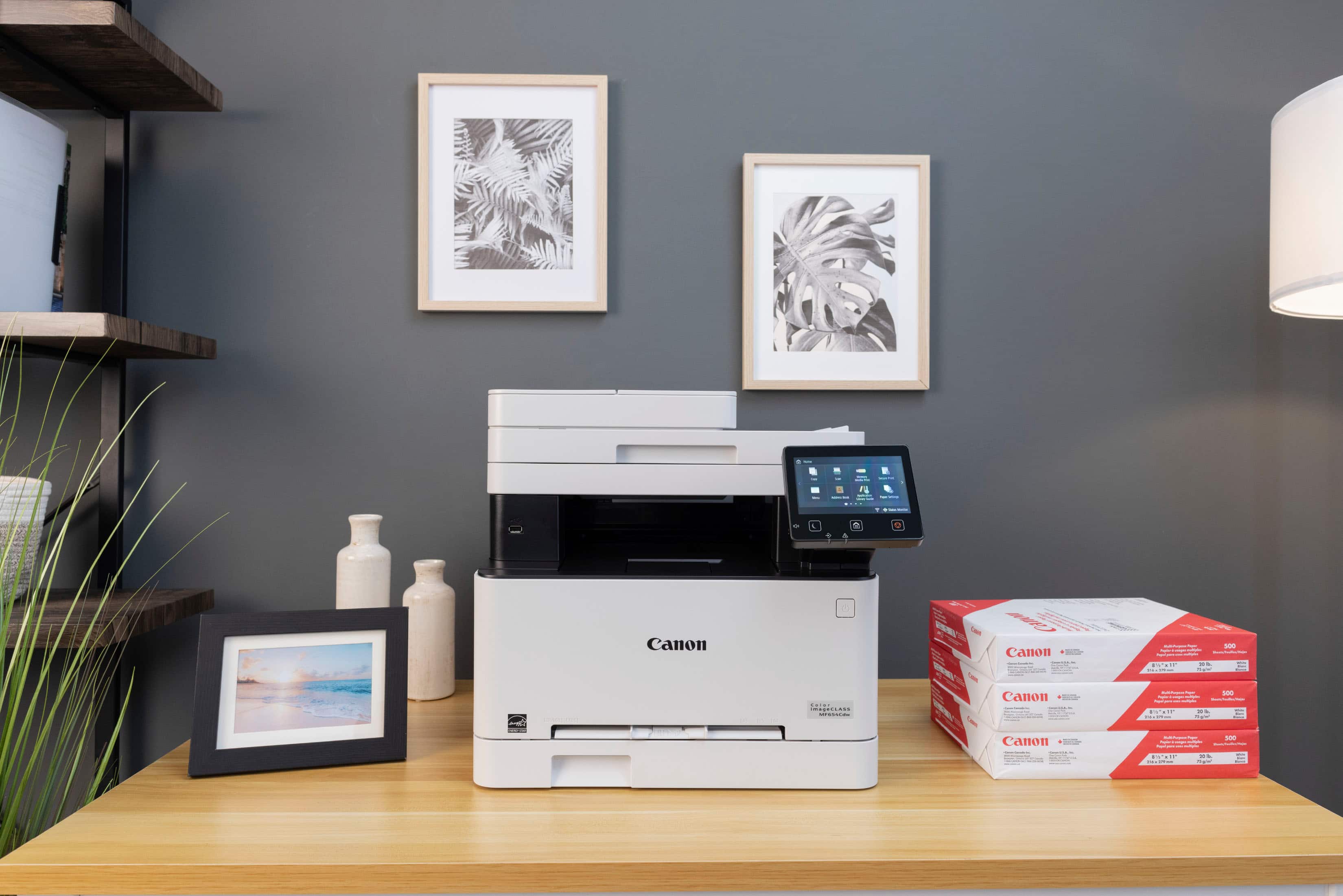 Alt View 21. Canon - imageCLASS MF654Cdw Wireless Color All-In-One Laser Printer - White.