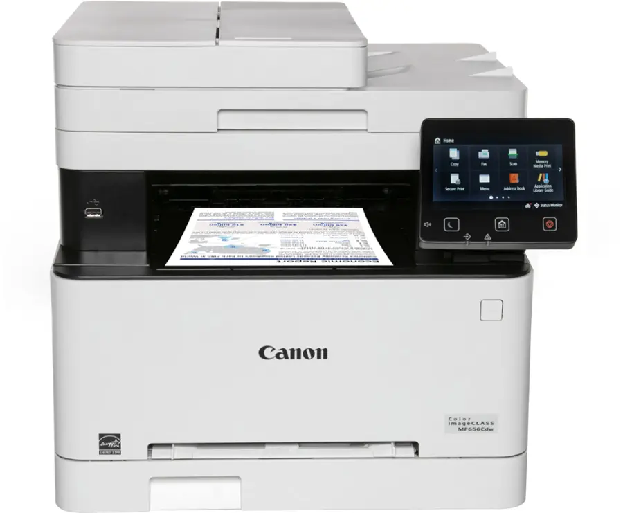 Alt View 13. Canon - imageCLASS MF656Cdw Wireless Color All-In-One Laser Printer with Fax - White.
