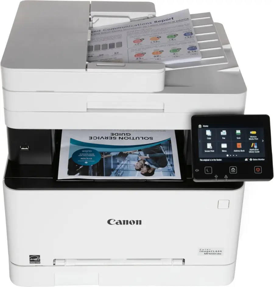 Alt View 17. Canon - imageCLASS MF656Cdw Wireless Color All-In-One Laser Printer with Fax - White.