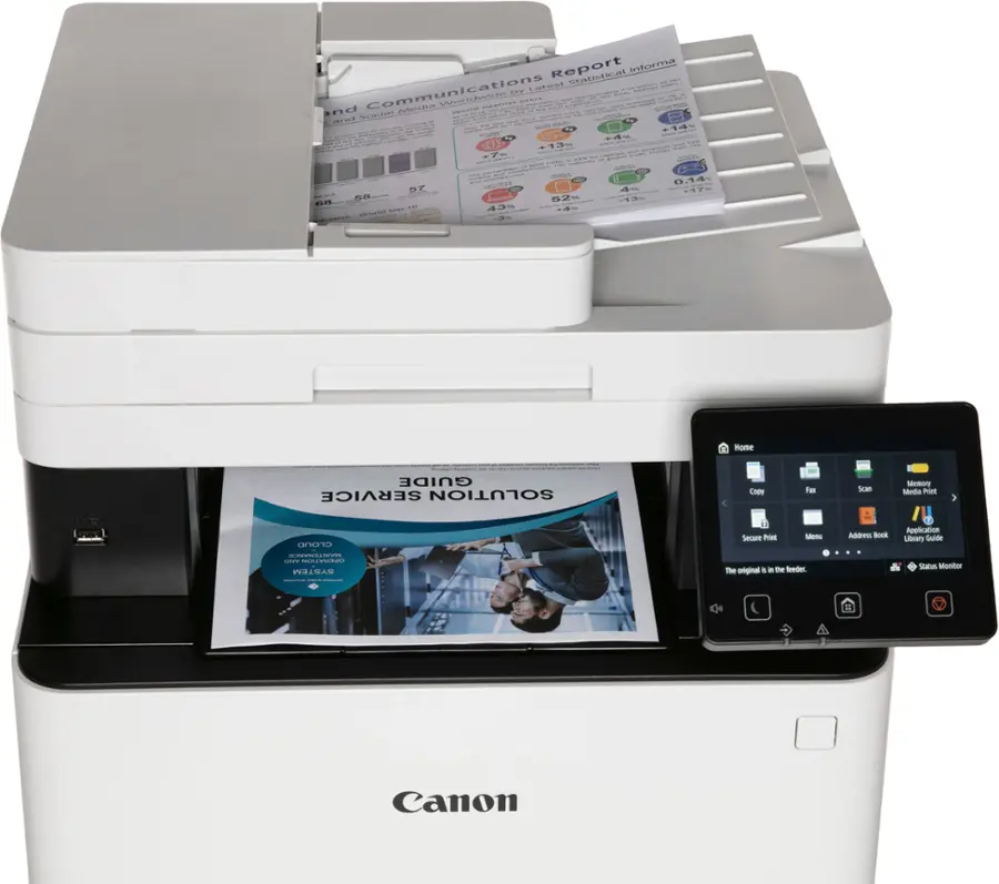 Alt View 19. Canon - imageCLASS MF656Cdw Wireless Color All-In-One Laser Printer with Fax - White.