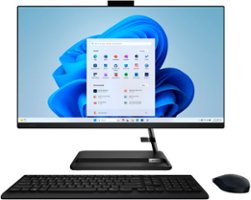 Lenovo - IdeaCentre AIO 3 27" All-In-One - AMD Ryzen 5 - 8GB Memory - 512GB Solid State Drive - Black - Front_Zoom