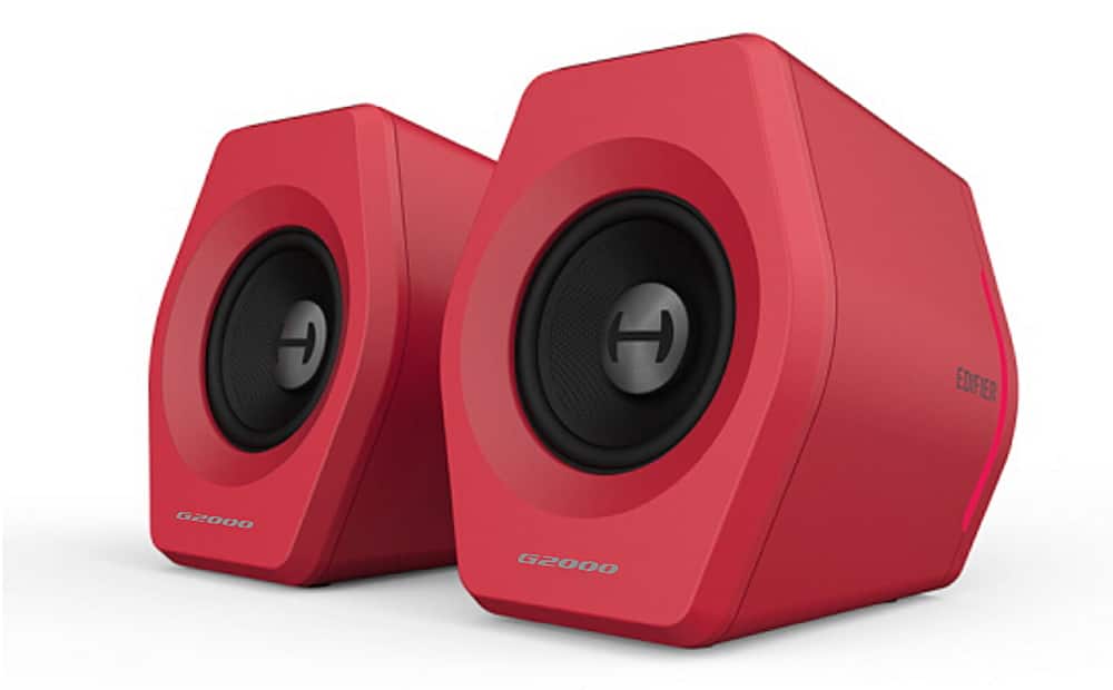Alt View 11. Edifier - G2000 2.0 Bluetooth Gaming Speakers with RGB Lighting (2-Piece) - Red.