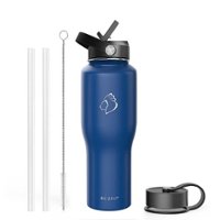 Buzio - Insulated 32oz Tumbler with Straw Lid and Flex Lid - Cobalt - Angle_Zoom