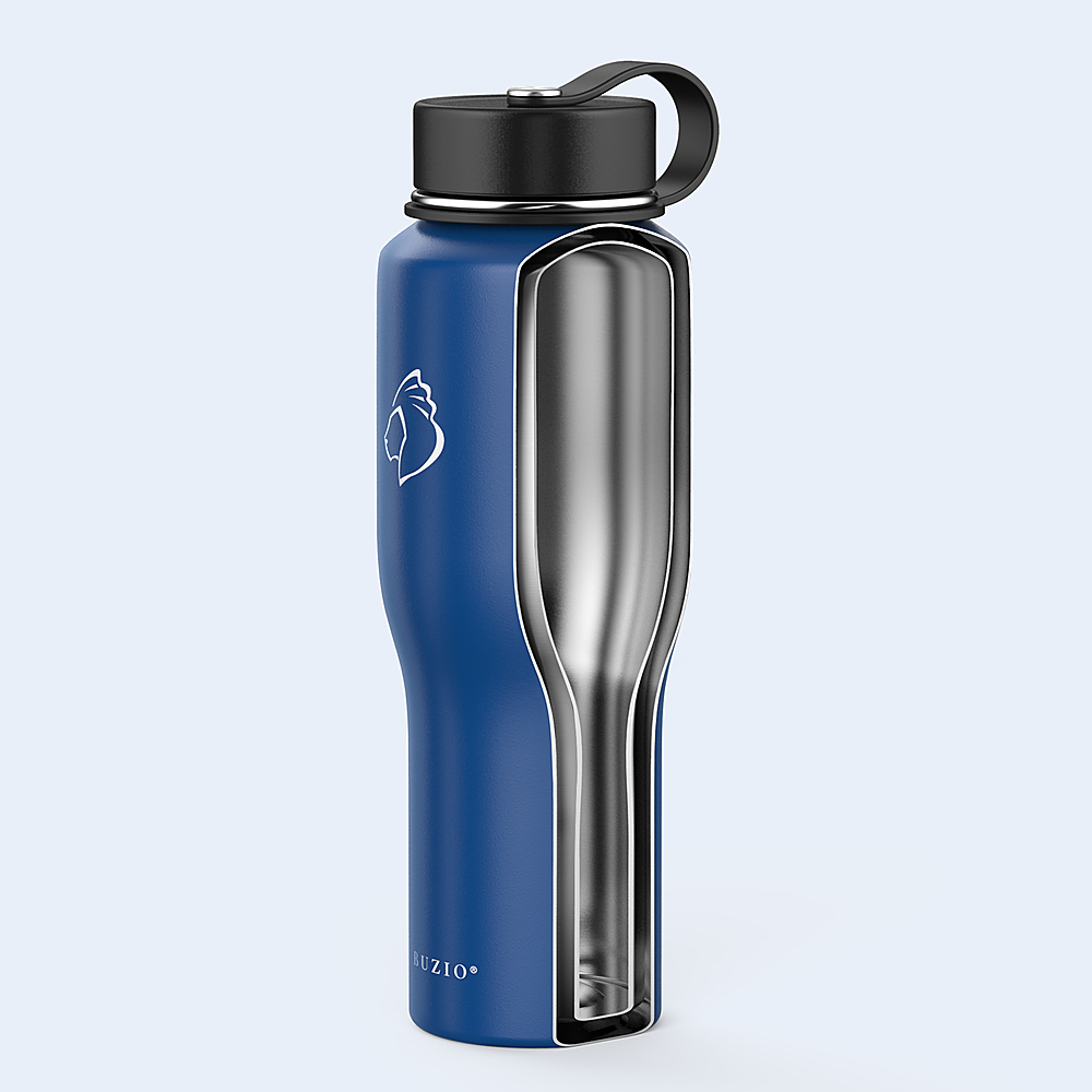 OXO Strive 24oz Wide Mouth Water Bottle with Straw Lid - Dark Cobalt