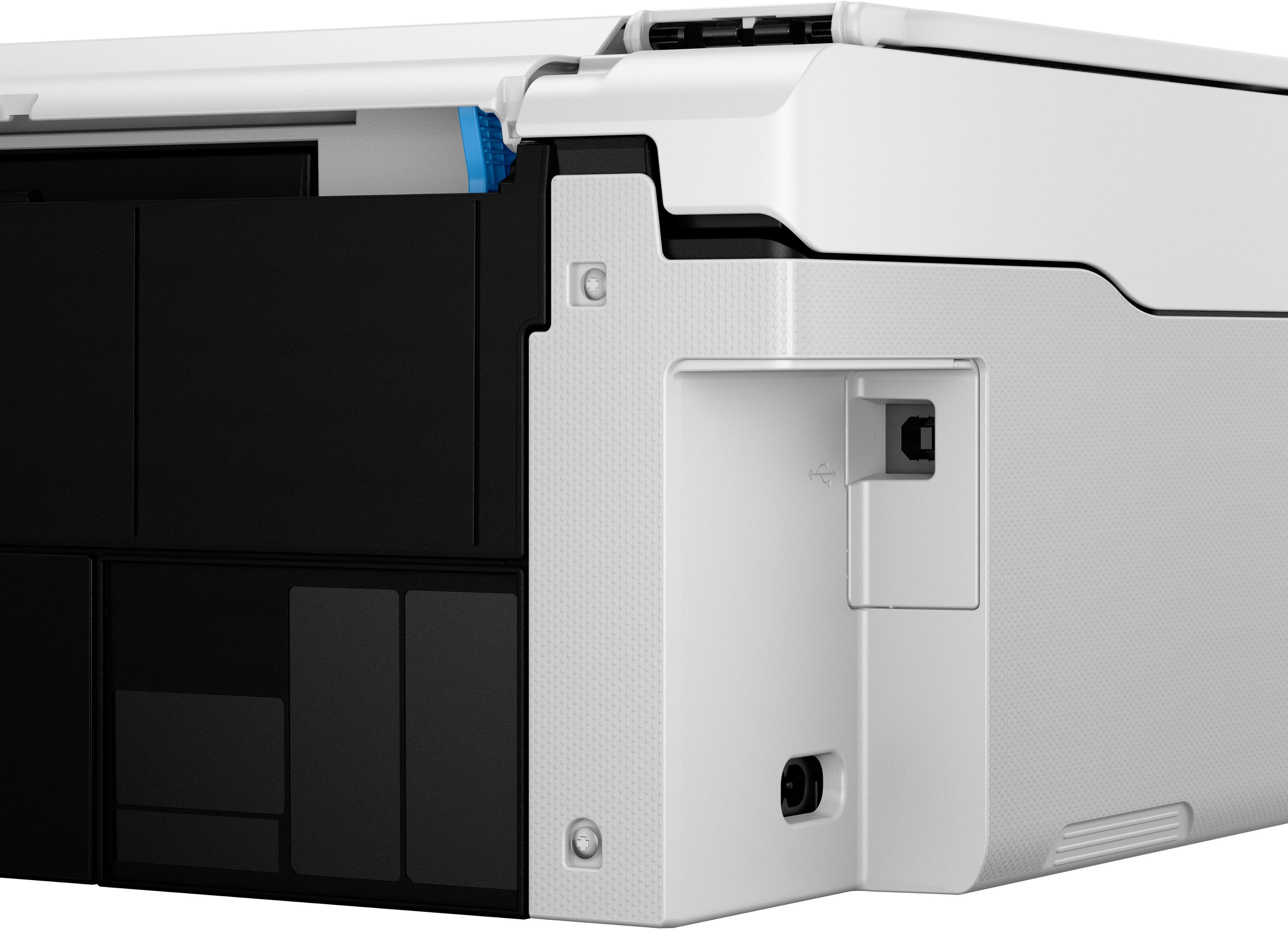 Left. Canon - PIXMA MegaTank G3270 Wireless All-In-One SuperTank Inkjet Printer - White.