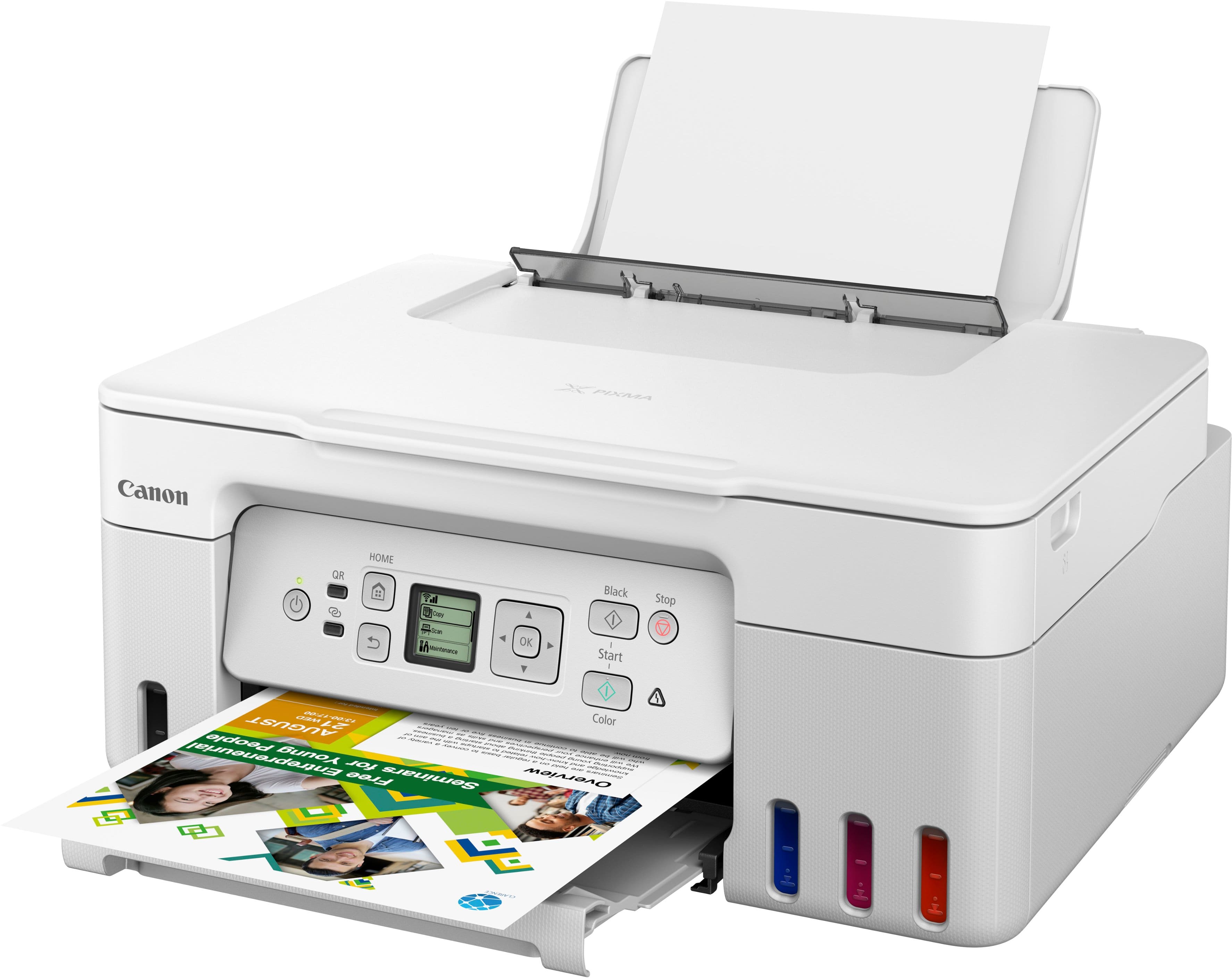 Alt View 11. Canon - PIXMA MegaTank G3270 Wireless All-In-One SuperTank Inkjet Printer - White.