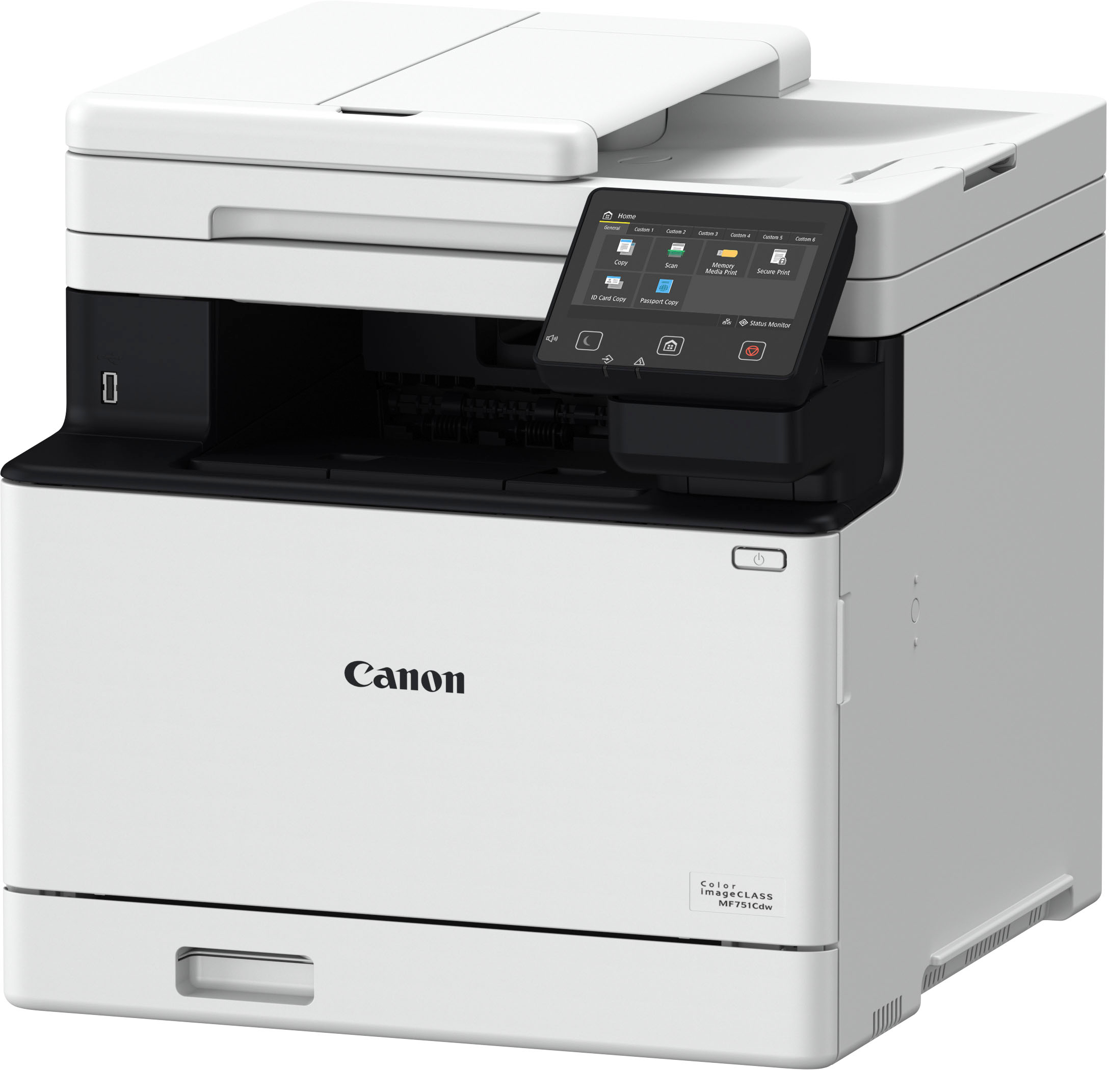 Angle View: Canon - imageCLASS LBP247dw Wireless Black-and-White Laser Printer - White