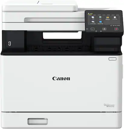 Front. Canon - imageCLAS SMF751Cdw Wireless Color All-In-One Laser Printer - White.