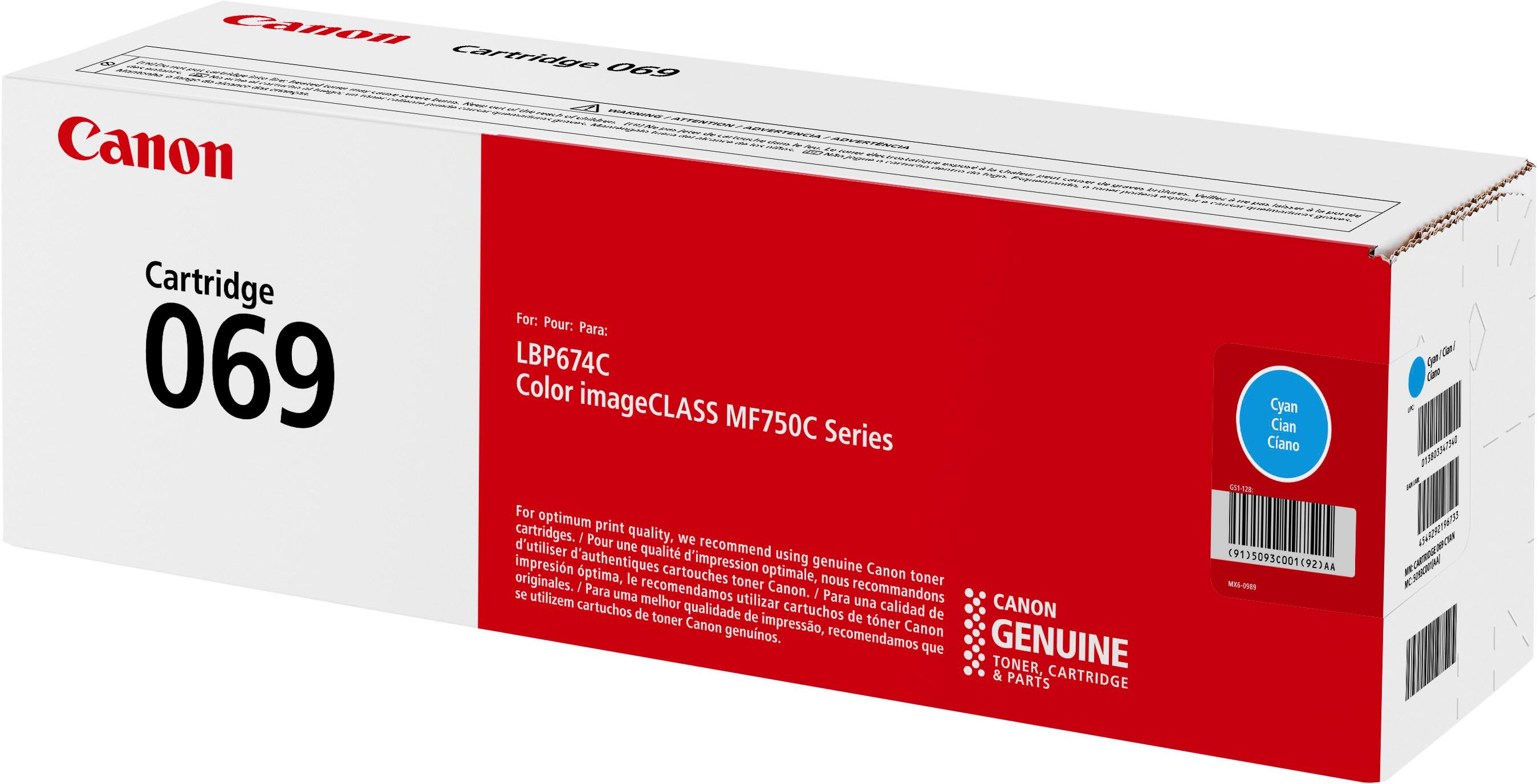 Alt View 11. Canon - Toner 069 Standard Capacity Toner Cartridge - Cyan.