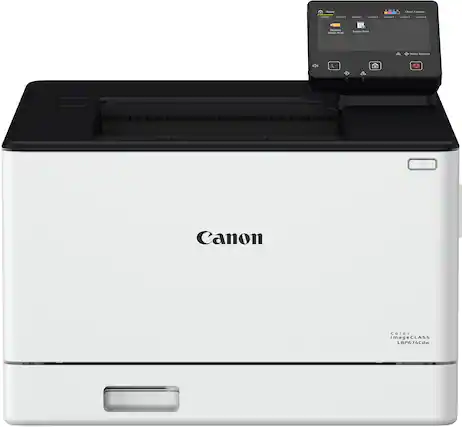 Front. Canon - imageCLASS LBP674Cdw Wireless Color Laser Printer - White.