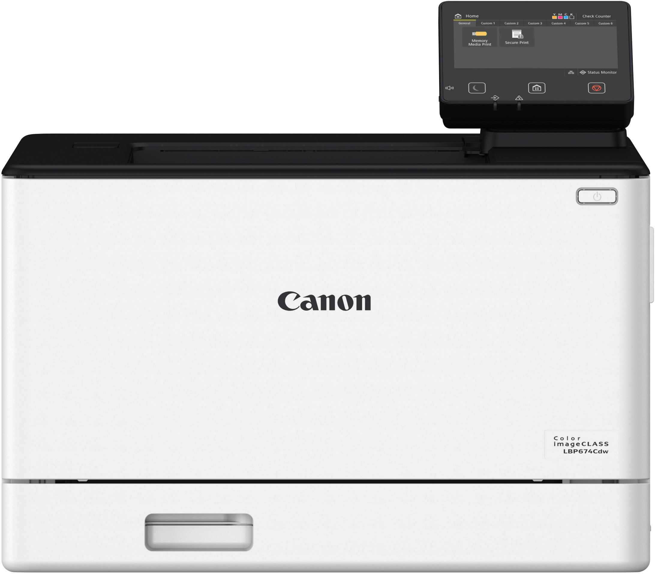Left View: Canon - Toner 069 Standard Capacity Toner Cartridge - Yellow
