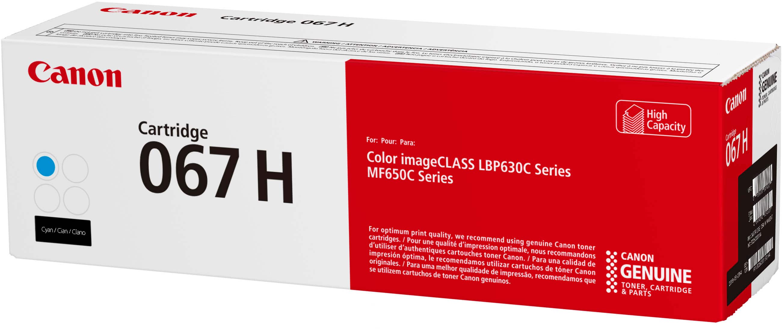 Alt View 11. Canon - Toner 067 XL High Yield Toner Cartridge - Cyan.