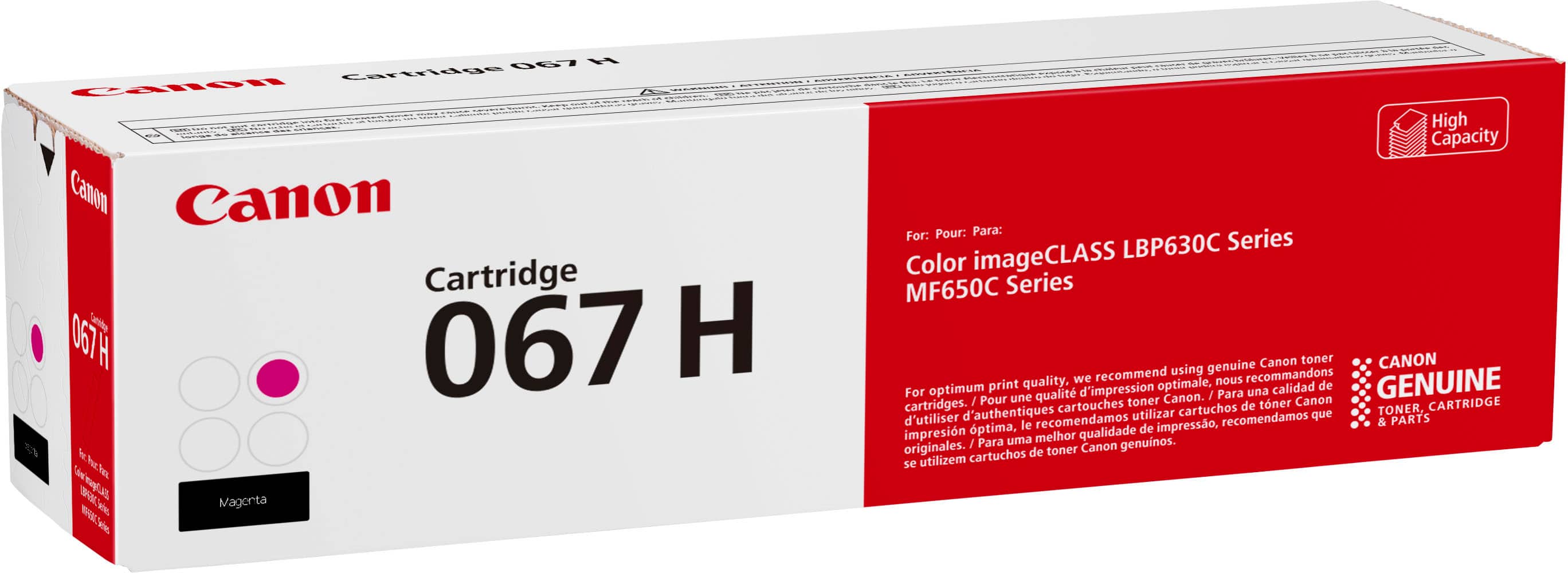 Alt View 1. Canon - Toner 067 XL High Yield Toner Cartridge - Magenta.