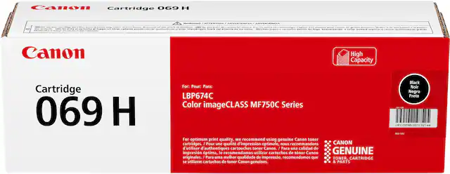 Front. Canon - Toner 069 XL High Yield Toner Cartridge - Black.