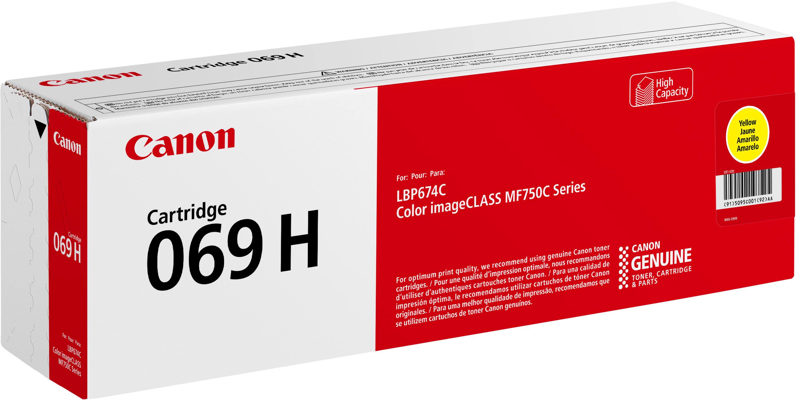 Alt View 1. Canon - Toner 069 XL High Yield Toner Cartridge - Yellow.