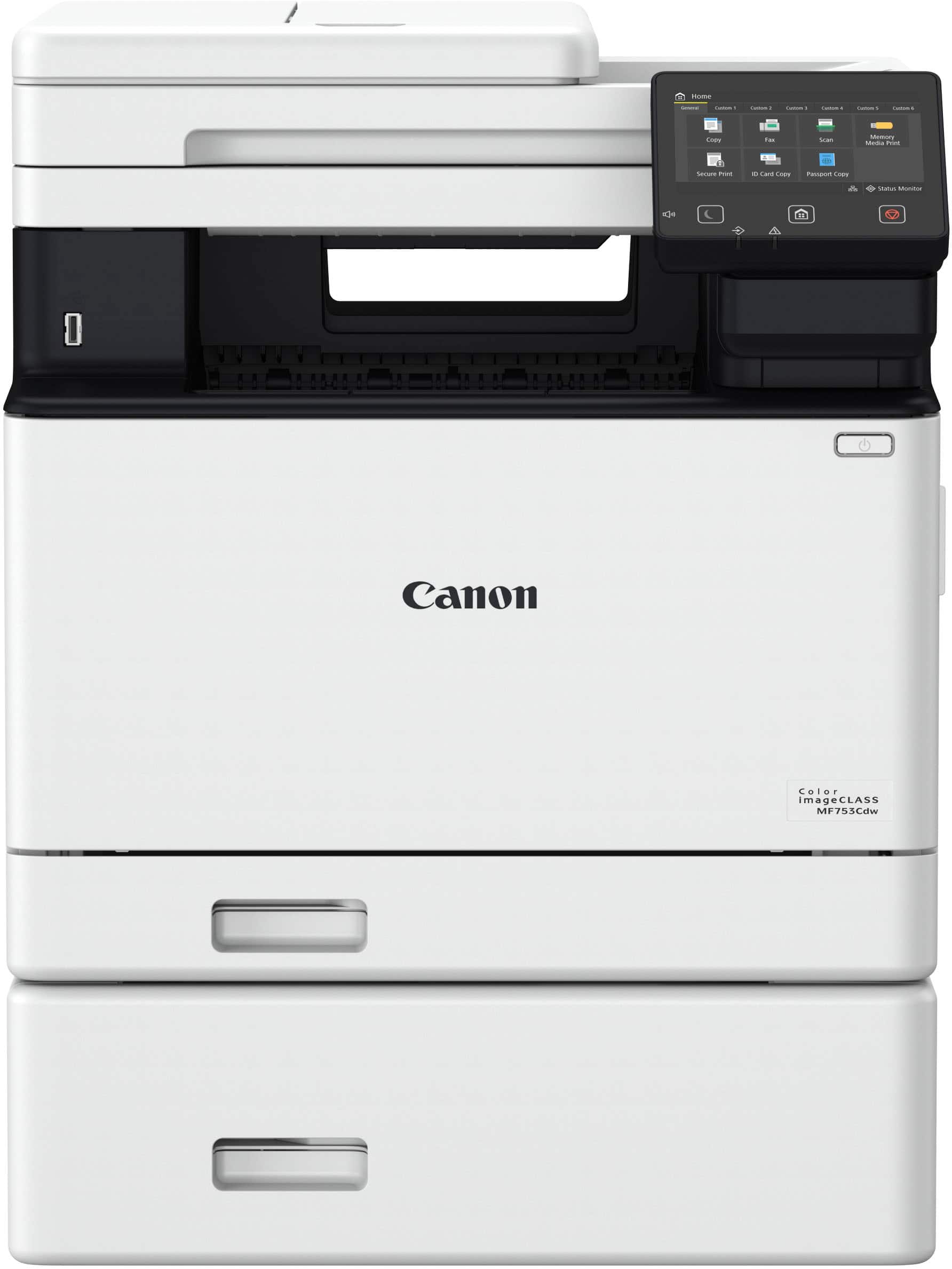 Alt View 1. Canon - imageCLASS MF753Cdw Wireless Color All-In-One Laser Printer with Fax - White.