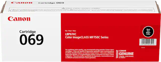 Front. Canon - Toner 069 Standard Capacity Toner Cartridge - Black.