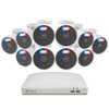 Swann - 16 Channel, 10 1080P 1-Way Audio Cameras, Indoor/Outdoor, 1TB DVR Security System with Analytics - Black