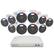 Front. Swann - 16 Channel, 10 1080P 1-Way Audio Cameras, Indoor/Outdoor, 1TB DVR Security System with Analytics - Black.