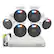Front. Swann - Home 8 Channel 6 Cameras Indoor/Outdoor 1080P 1TB DVR Security System with Analytics - Black.