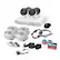 Angle. Swann - Home 8 Channel 4 Cameras Indoor/Outdoor 1080P 1TB DVR Security System with Analytics - White.