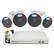 Front. Swann - Home 8 Channel 4 Cameras Indoor/Outdoor 1080P 1TB DVR Security System with Analytics - White.